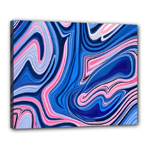 Abstract Liquid Art Pattern Canvas 20  X 16  (stretched) by GardenOfOphir