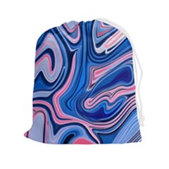 Abstract Liquid Art Pattern Drawstring Pouch (2xl) by GardenOfOphir