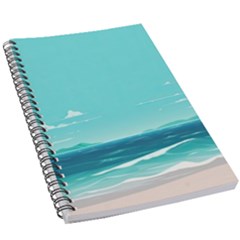 Ai Generated Ocean Waves Sea Water Anime 5 5  X 8 5  Notebook by Pakemis