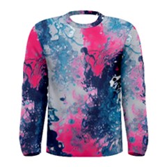 Fluid Art Pattern Men s Long Sleeve Tee by GardenOfOphir