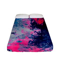 Fluid Art Pattern Fitted Sheet (full/ Double Size) by GardenOfOphir