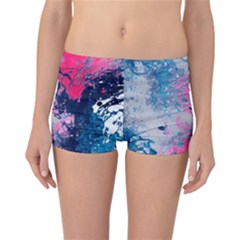 Fluid Art Pattern Reversible Boyleg Bikini Bottoms by GardenOfOphir