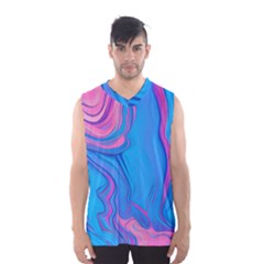 Liquid Background Pattern Men s Basketball Tank Top by GardenOfOphir