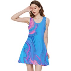 Liquid Background Pattern Inside Out Racerback Dress by GardenOfOphir