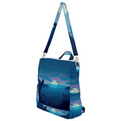 Ai Generated Ocean Sea Water Anime Nautical 2 Crossbody Backpack by Pakemis