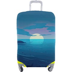 Ai Generated Ocean Sea Water Anime Nautical 2 Luggage Cover (large) by Pakemis