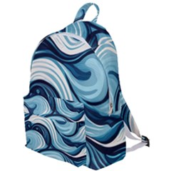 Pattern Ocean Waves Arctic Ocean Blue Nature Sea The Plain Backpack by Pakemis