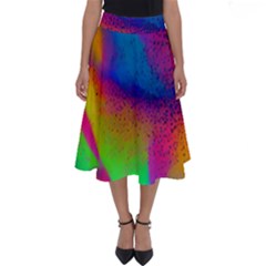 Fluid Background Pattern Perfect Length Midi Skirt by GardenOfOphir