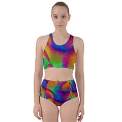 Fluid Background Pattern Racer Back Bikini Set by GardenOfOphir