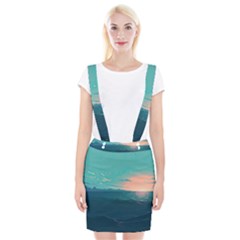 Ai Generated Ocean Sea Water Anime Nautical Braces Suspender Skirt by Pakemis