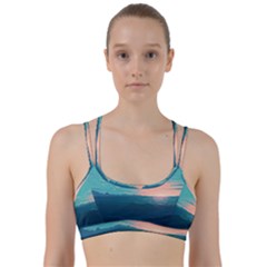 Ai Generated Ocean Sea Water Anime Nautical Line Them Up Sports Bra by Pakemis