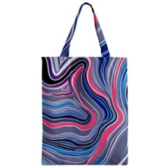 Fluid Abstract Art Zipper Classic Tote Bag by GardenOfOphir