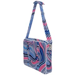 Fluid Abstract Art Cross Body Office Bag by GardenOfOphir