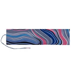 Fluid Abstract Art Roll Up Canvas Pencil Holder (l) by GardenOfOphir