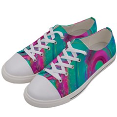 Fluid Art Background Women s Low Top Canvas Sneakers by GardenOfOphir