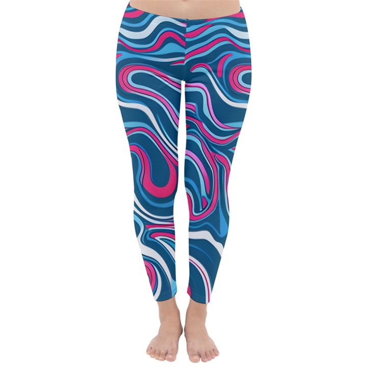 Liquid Art Pattern Classic Winter Leggings