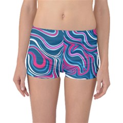 Liquid Art Pattern Boyleg Bikini Bottoms by GardenOfOphir