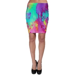 Fluid Background Bodycon Skirt