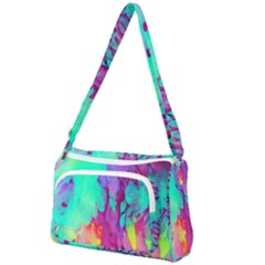 Fluid Background Front Pocket Crossbody Bag