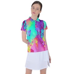 Fluid Background Women s Polo Tee