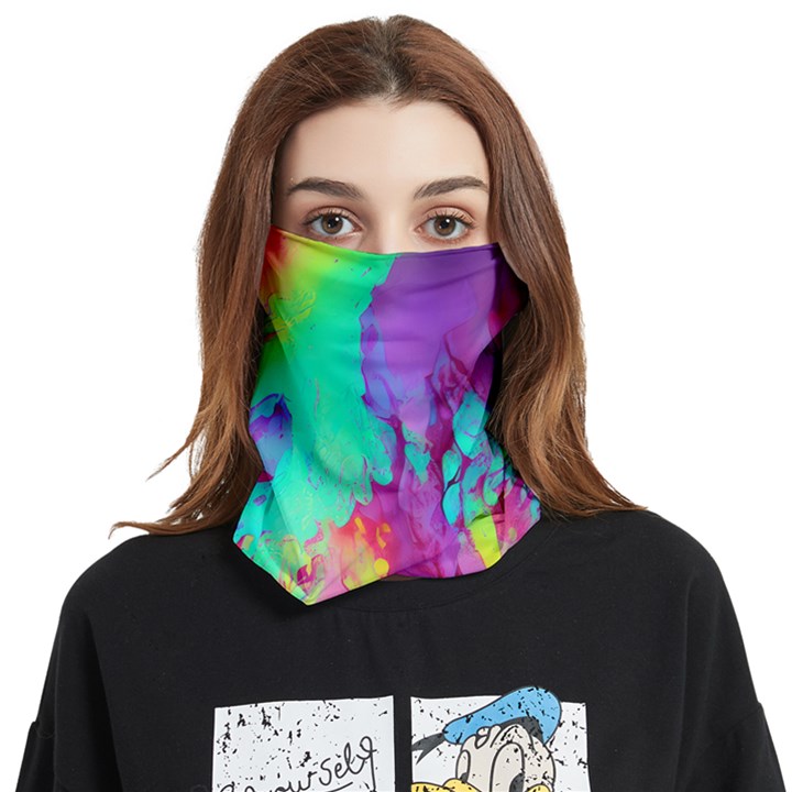 Fluid Background Face Covering Bandana (Two Sides)