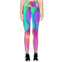 Fluid Background Pocket Leggings 