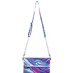 Fluid Art Pattern Mini Crossbody Handbag by GardenOfOphir
