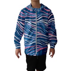 Modern Fluid Art Kids  Hooded Windbreaker by GardenOfOphir