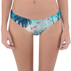 Tropical Winter Tropical Winter Landscape Reversible Hipster Bikini Bottoms by Pakemis