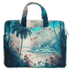 Tropical Winter Tropical Winter Landscape Macbook Pro 16  Double Pocket Laptop Bag  by Pakemis