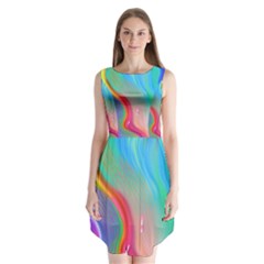 Fluid Art - Contemporary And Flowy Sleeveless Chiffon Dress   by GardenOfOphir