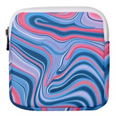 Fluid Art - Abstract And Modern Mini Square Pouch by GardenOfOphir