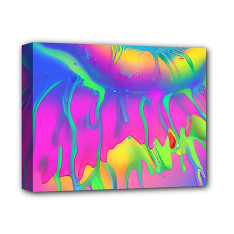 Liquid Art Pattern - Fluid Art - Marble Art - Liquid Background Deluxe Canvas 14  X 11  (stretched) by GardenOfOphir
