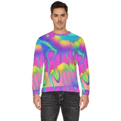 Liquid Art Pattern - Fluid Art - Marble Art - Liquid Background Men s Fleece Sweatshirt by GardenOfOphir