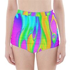 Fluid Background - Fluid Artist - Liquid - Fluid - Trendy High-waisted Bikini Bottoms by GardenOfOphir