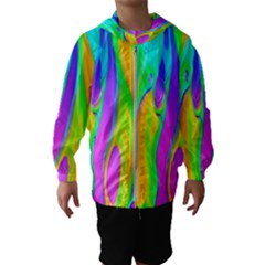 Fluid Background - Fluid Artist - Liquid - Fluid - Trendy Kids  Hooded Windbreaker by GardenOfOphir