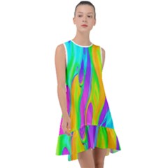 Fluid Background - Fluid Artist - Liquid - Fluid - Trendy Frill Swing Dress by GardenOfOphir