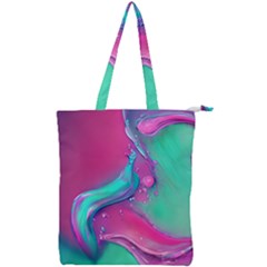 Marble Background - Abstract - Artist - Artistic - Colorful Double Zip Up Tote Bag by GardenOfOphir