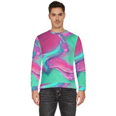 Marble Background - Abstract - Artist - Artistic - Colorful Men s Fleece Sweatshirt by GardenOfOphir
