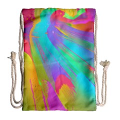 Curvy Contemporary - Flow - Modern - Contemporary Art - Beautiful Drawstring Bag (large) by GardenOfOphir