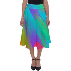 Curvy Contemporary - Flow - Modern - Contemporary Art - Beautiful Perfect Length Midi Skirt by GardenOfOphir