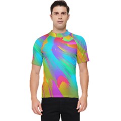 Curvy Contemporary - Flow - Modern - Contemporary Art - Beautiful Men s Short Sleeve Rash Guard