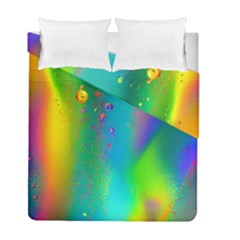 Liquid Shapes - Fluid Arts - Watercolor - Abstract Backgrounds Duvet Cover Double Side (full/ Double Size) by GardenOfOphir