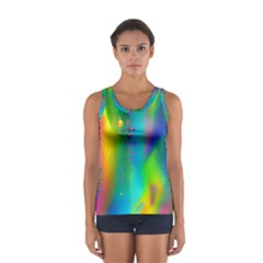 Liquid Shapes - Fluid Arts - Watercolor - Abstract Backgrounds Sport Tank Top  by GardenOfOphir