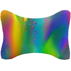 Liquid Shapes - Fluid Arts - Watercolor - Abstract Backgrounds Seat Head Rest Cushion by GardenOfOphir