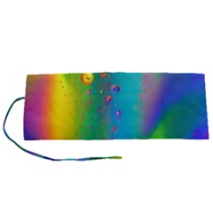 Liquid Shapes - Fluid Arts - Watercolor - Abstract Backgrounds Roll Up Canvas Pencil Holder (s) by GardenOfOphir