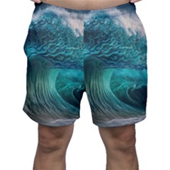 Tsunami Waves Ocean Sea Water Rough Seas Men s Shorts