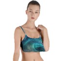 Tsunami Waves Ocean Sea Water Rough Seas Layered Top Bikini Top  View1