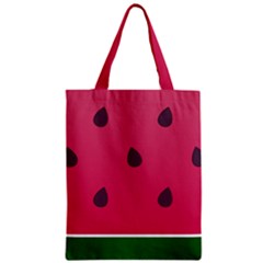 Watermelon Fruit Summer Red Fresh Food Healthy Zipper Classic Tote Bag by Wegoenart