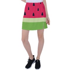 Watermelon Fruit Food Healthy Vitamins Nutrition Tennis Skirt by Wegoenart